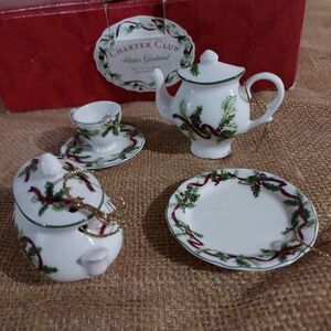 Charter club mini ornaments vintage